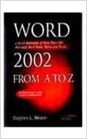 Word 2002 from A to Z