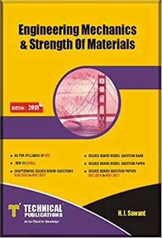 Engineering Mechanics & Strength of Materials for Diploma Karnataka ( Sem-III CIVIL Course 2015 )