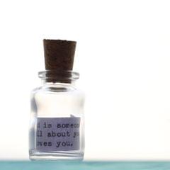 Mini Wonky Message in Bottle - FRIENDSHIP