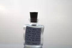 Mini Wonky Message in Bottle - FRIENDSHIP