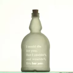 Frosted Bottle - Custom Quote