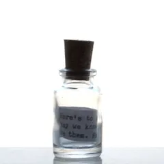 Mini Wonky Message in Bottle - TRAVEL