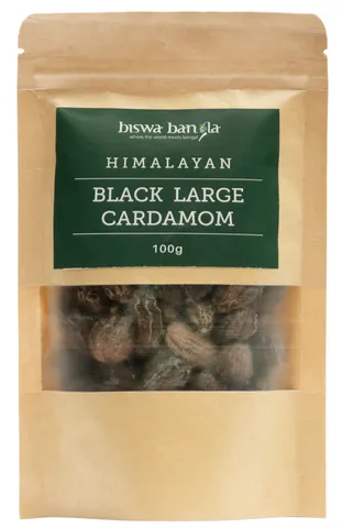 Himalayan Black Large Cardamom - 100g Pack