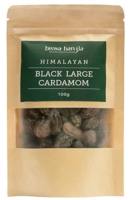 Himalayan Black Large Cardamom - 100g Pack
