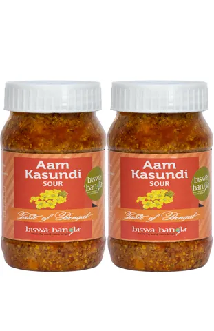 Aam Kasundi (Mango-Mustard Sauce / Pickle) - Sour - Pack of 2 (200g each)