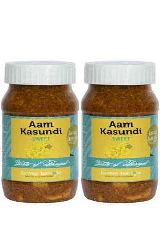 Aam Kasundi (Mango-Mustard Sauce / Pickle) - Sweet - Pack of 2 (200g each)