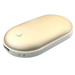 Hand Warmer Cobblestone USB Charging Treasure Rechargeable - Gold