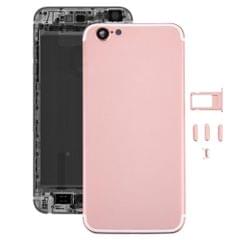 5 in 1 Full Assembly Metal Housing Cover with Appearance Imitation of i7 for iPhone 6s, Including Back Cover  & Card Tray & Volume Control Key & Power Button & Mute Switch Vibrator Key, No Headphone Jack (Rose Gold)