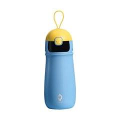 SGUAI Portable Children Intelligent Voice Reminder Vacuum Thermal Cup Water Bottle (Blue)