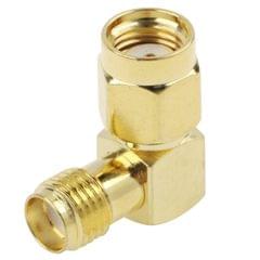 Gold Plated RP-SMA Male to SMA Female Adapter