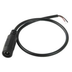5.5 x 2.1mm DC Female Power Cable for Laptop Adapter, Length: 30cm (Black)