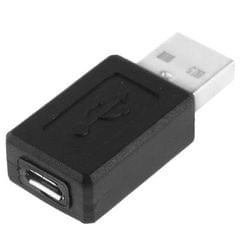 USB 2.0 AM to Micro USB Female Adapter (Black)