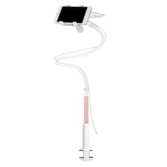 Clamp Lazy Mount Mobile Cell Phone Stands Multi-Functional 100cm Pink