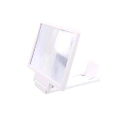 Foldable Anti-radiation 3D HD Phone Screen Amplifier Stand Bracket White