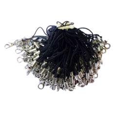 100pcs Cell Phone Straps Strings Lobster Clasp Cord Lanyard String  Black