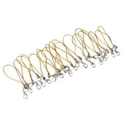 20pcs DIY Mobile Cellphone Keychain Lanyard Charms DIY Rope Gold