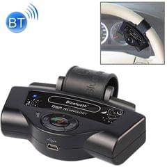 BT-8109B Steering Wheel Car Bluetooth Hands-free Kit with Car Charger, Support Music Play & Hands-free Answer Phone & FM Function (Black)