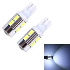 2 PCS T10 6W White Light 10 SMD 5630 LED Car Clearance Lights Lamp, DC 12V