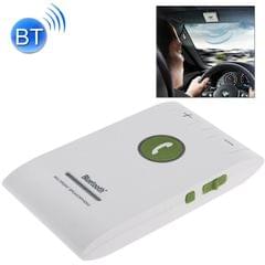 Hands Free Kit Bluetooth 4.0 In-car Multipoint Speakerphone Speaker for iPhone / HTC / Samsung, with Sun Visor Clip & Car Charger (White)