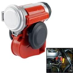 Compact Motorcycle Air Horn with Relay (Red)