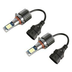 9005 2 PCS DC12-24V / 10.5W Car Fog Lights with 24LEDs SMD-3030 & Constant Current, Box Packaging
