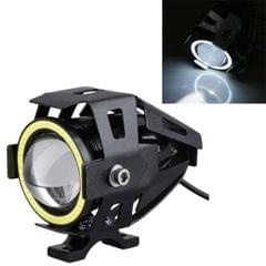 U7 10W 1000LM CREE LED Waterproof IP67 Headlamp Light with Angel Eyes Light for Motorcycle / SUV, DC 12V