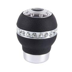 MOMO Universal Sphere Shape with Diamond Aluminum Manual or Automatic Gear Shift Knob Compatible with Three Rubber Covers Fit for All Car