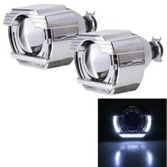 IPHCAR G151 H1 2.5 inch 12V Bi-Xenon Projector Lens Headlight with Exquisite Angle Eyes Decoration for Right Driving (White Light)