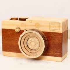 Children Day Gift Girl Birthday Gift Rotating Shutter Wooden Camera Music Box