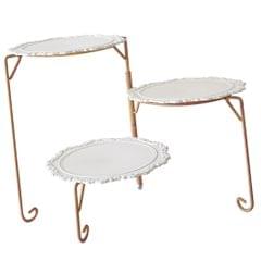 Folding Cake Stand Dessert Display Holder Champagne Rack for Wedding Party