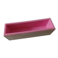 Flexible Rectangular Soap Silicone Loaf Mold Wood Box for