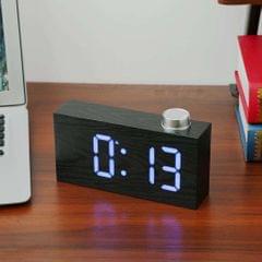 Digital LED Snooze Electronic Alarm Clock Desk Table Clock Temperature Blue