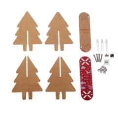 DIY 3D Christmas Tree Electronic Kit Transparent Acrylic Rome Garden Decor