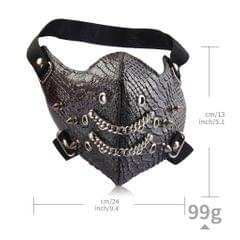 Halloween Steampunk Half Face Mask Gothic Mask Cosplay Dust Protective