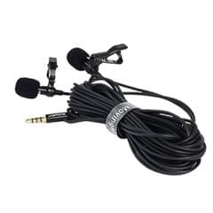Pro Tie Clip Mic Lapel Condenser Microphone For Live/Program Interviews