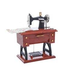 Treadle Type Sewing Machine Music Box Antique Gift Musical (toy)