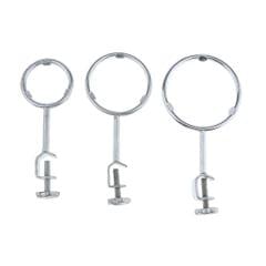 Metal Aluminium Support Rings with Clamps for Lab Stand Base, Set of 3
