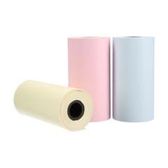 Kkmoon Colored Printer Paper 3 Rolls Direct Thermal Paper