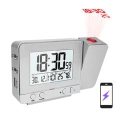Projection Alarm Clock For Bedroom With Thermometer