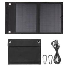 12W Solar Panel Folding Bag Usb+Dc Output Solar Charger