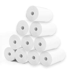 10 Rolls White Blank Thermal Paper Roll 57X25Mm/2.17X0.98In