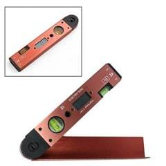 Digital LCD Display Angle Meter with Spirit Level (Red)