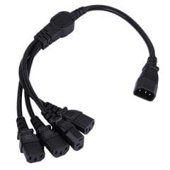 C13-4*C14 4 in 1 Splitter Power Extension Cable, Length: 50cm
