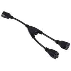 C20-2*C13 2 in 1 16A to 10A Splitter Power Y Adapter Cable, Length: 35cm