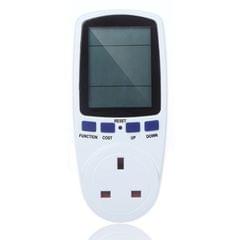 AC 230-250V 50Hz Max 13A LCD Display Energy Meter Watt Volt Voltage Power Analyzer Automatic Electricity Monitor Analyzer Power, UK Plug