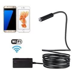 5m WiFi Endoscope Snake Tube Inspection Camera with 6 LED for Android & iOS 6 Or Above & Tablet PC, Wireless Distance: About 15m, Lens Diameter: 5.5mm (Black)