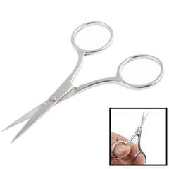 Stainless Steel Eyebrow Shaping Scissors (Silver)