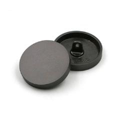Sand Gun Black 100 PCS Flat Metal Button Clothing Accessories
