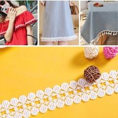 20 Yards 4.7 cm Cotton Embroidery Lace Sofa tablecloth Decoration For Sewing Decoration Lace Fabric (White)