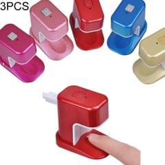 3 PCS 3W Mini Finger Phototherapy LED Beauty Nail Lamp USB Charging Fingernail Drying Machine, Random Color Delivery